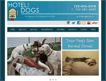 Tablet Screenshot of ahotelfordogs.com